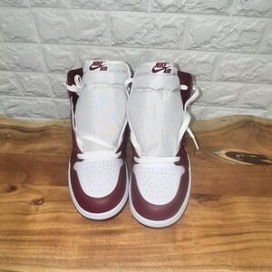 Nike Air Jordan 1 Mid White Red DZ5485-160 Men's Size 10 Ne